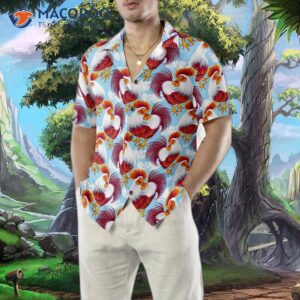 beautiful hawaiian chicken shirt 6