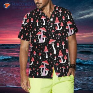 beautiful hawaiian mushroom shirt unique print shirt 3