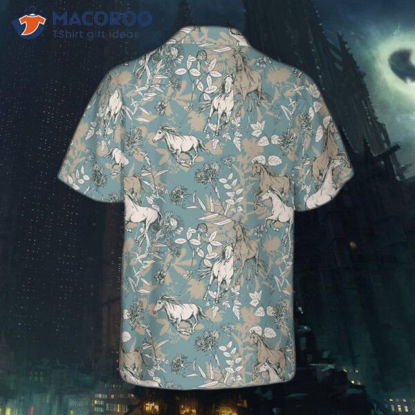 “beautiful Hawaiian Shirt For With Horse Design”