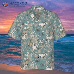 beautiful hawaiian shirt for with horse design 2