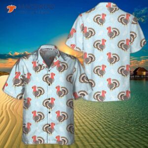 beautiful turkey birds thanksgiving hawaiian shirt funny gobble shirt 0