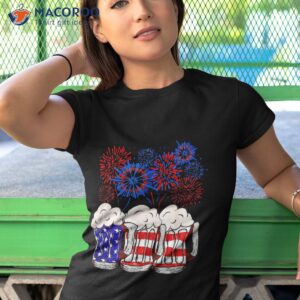 Beer American Flag 4th Of July For Merica Usa Shirt