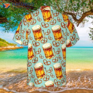 beer and pretzel hawaiian shirt for 1