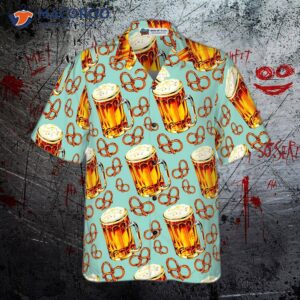 beer and pretzel hawaiian shirt for 2