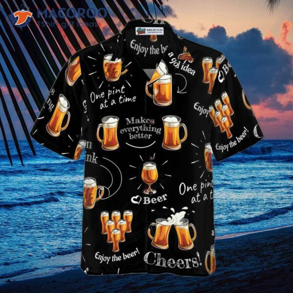 Beer Born To Drink Hawaiian Shirt