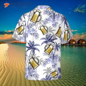 beer coconut tree version one hawaiian shirt 1