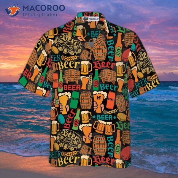 Beer Mug Pattern Hawaiian Shirt