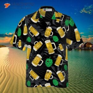 beer mugs and hop hawaiian shirt 2