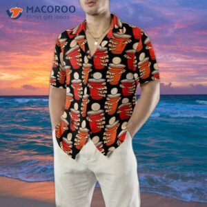 beer pong halloween party hawaiian shirt 4