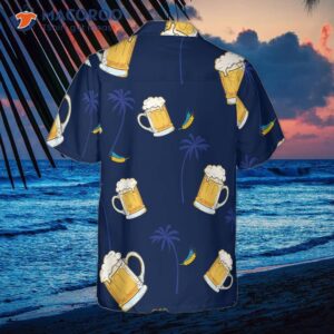 Beer-themed Hawaiian Shirt