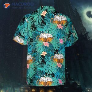Beer-themed Tropical Hawaiian Shirt
