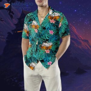 beer themed tropical hawaiian shirt 4