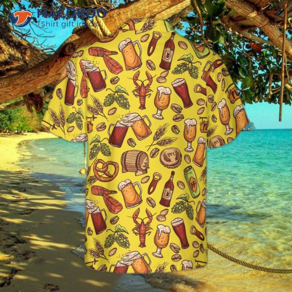 Beer-yellow Hawaiian Shirt