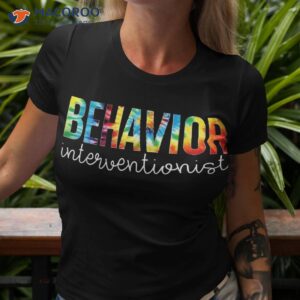 Behavior Interventionist Tie Dye Appreciation Back To School Shirt