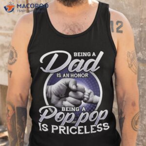 being dad is an honor pop priceless fathers day shirt tank top