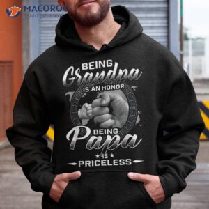 Being Grandpa Is An Honor Papa Priceless Father Shirt
