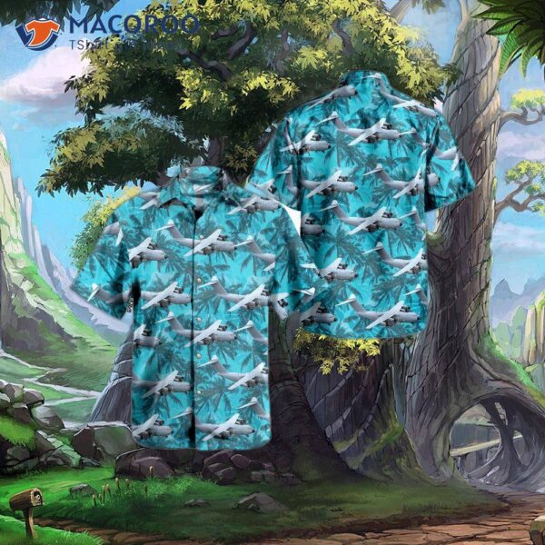 Belgian Air Force Airbus A400m Atlas Hawaiian Shirt