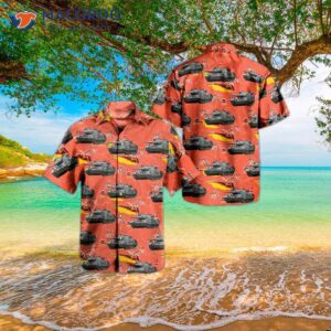 Belgian Land Component Leopard 1a5 Hawaiian-style Shirt