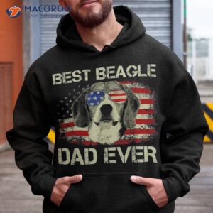 Best Beagle Dad Ever Tshirt Dog Lover American Flag Gift Shirt