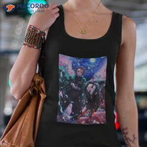best characters demon slayer film tanjiro and nezuko poster shirt tank top 4
