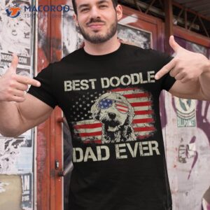 Best Doodle Dad Ever Tshirt Goldendoodle 4th Of July Gift Shirt