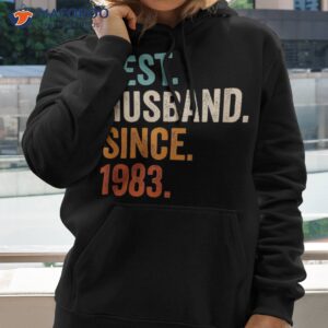 best husband since 1983 40th wedding anniversary shirt hoodie 2