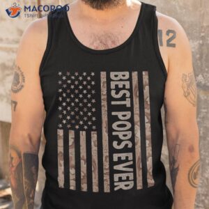 best pops ever us american flag funny grandpa father s day shirt tank top
