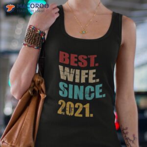 best wife since 2021 for 2nd wedding anniversary vintage shirt tank top 4