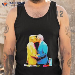 biden and trump kissing shirt tank top