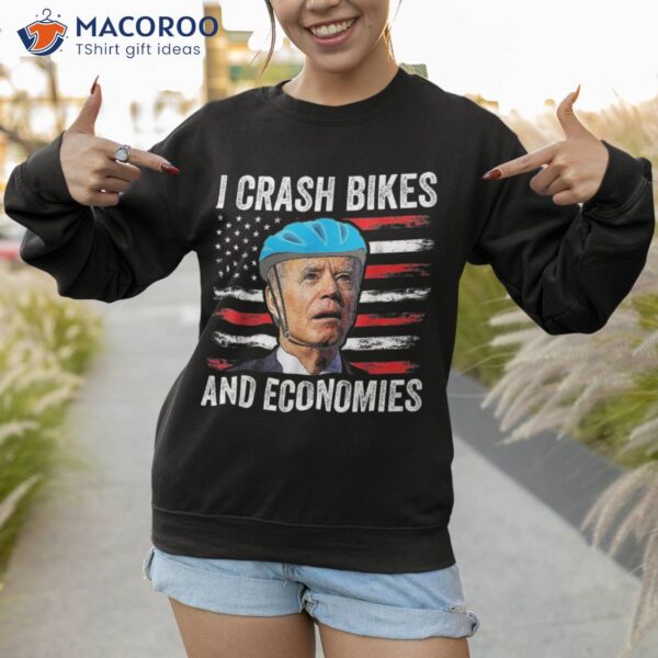 Biden Bicycle I Crash Bikes And Economies Shirt