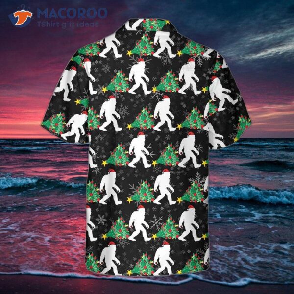 Bigfoot For Christmas Hawaiian Shirt, Funny Xmas Gift Idea