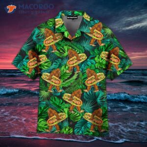 Bigfoot Loves Eating Hot Dogs And Wearing Hawaiian Shirts