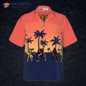 bigfoot needs a vacation and hawaiian shirt vintage dawn palette tropical surfer shirt 2