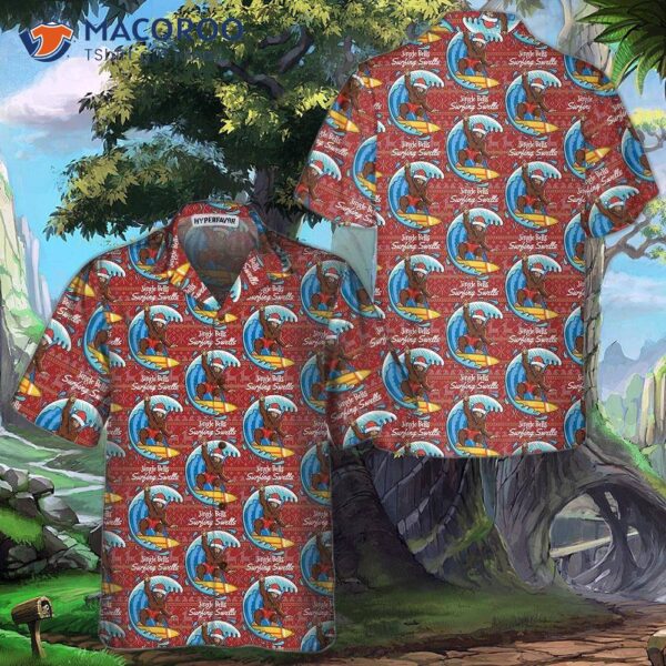 Bigfoot Surfing Christmas Hawaiian Shirt, Funny Best Xmas Gift Idea