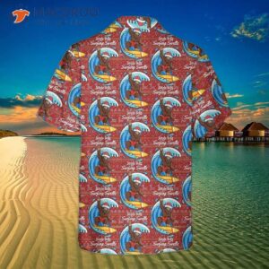 Bigfoot Surfing Christmas Hawaiian Shirt, Funny Best Xmas Gift Idea