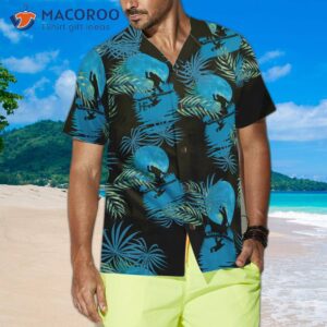 bigfoot tropical blue moon hawaiian shirt black and moonlight shirt for 3