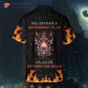 Biker Retiret Plan Hawaiian Shirt, Unique Motorcycle Best Gift For Bikers