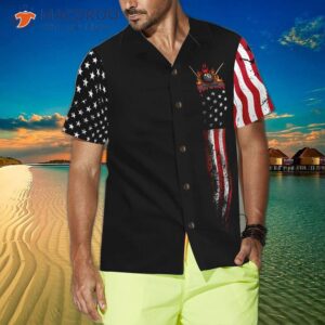 billiard eagle american flag hawaiian shirt 3