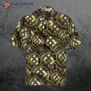 binance coin golden hawaiian style shirt 2