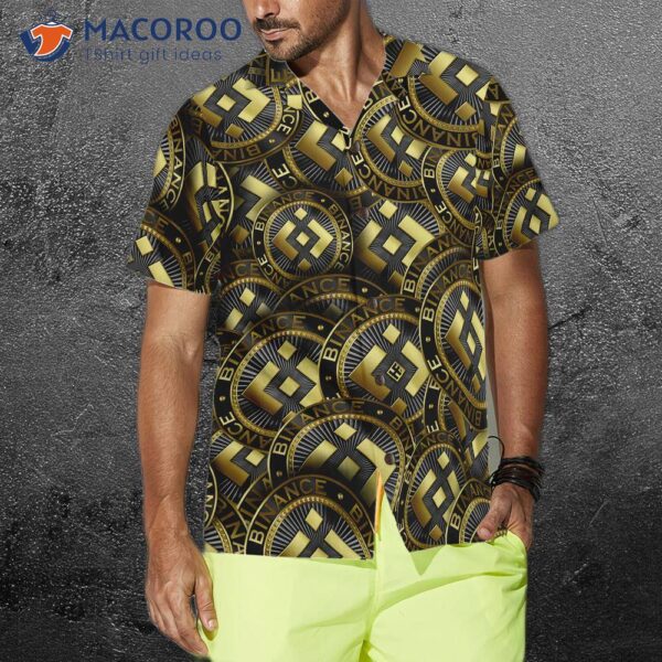 Binance Coin Golden Hawaiian-style Shirt