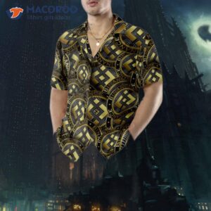 binance coin golden hawaiian style shirt 4