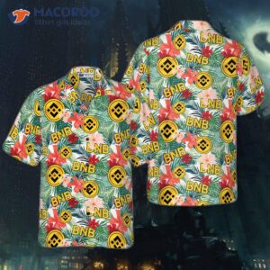 Binance Coin Tropical Flower Hawaiian Shirt