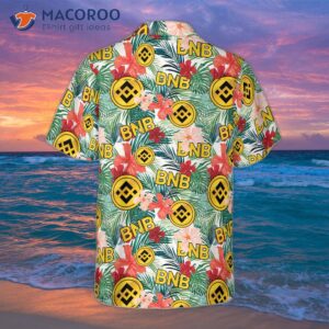 Binance Coin Tropical Flower Hawaiian Shirt