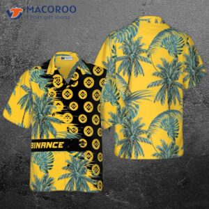 binance coin yellow hawaiian shirt 0