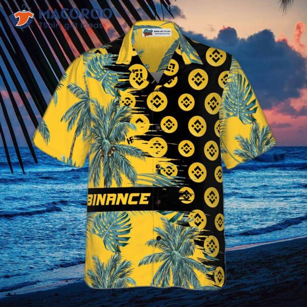 Binance Coin Yellow Hawaiian Shirt