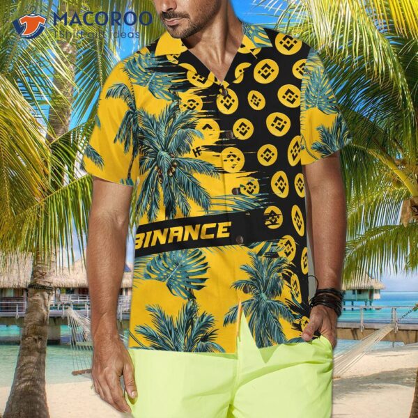 Binance Coin Yellow Hawaiian Shirt