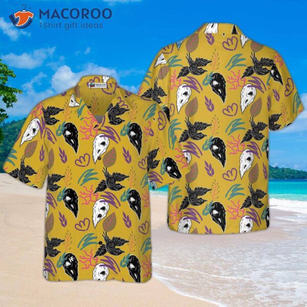 Bird Skull Hawaiian Shirt