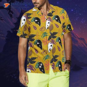 bird skull hawaiian shirt 3