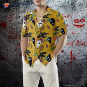 bird skull hawaiian shirt 4