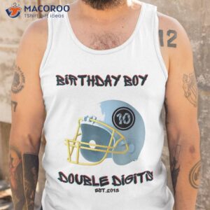 birthday boy age 10 football double digits 2013 shirt tank top